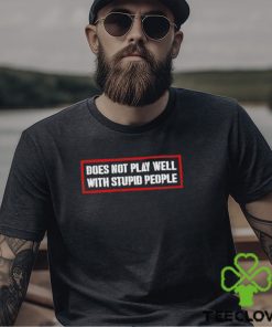 David Draiman Wearing Does Not Play Well With Stupid People Shirt