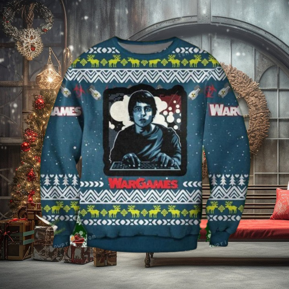 David Lightman Wargames Ugly Christmas Sweater David Lightman Wargames Ugly Christmas Sweater