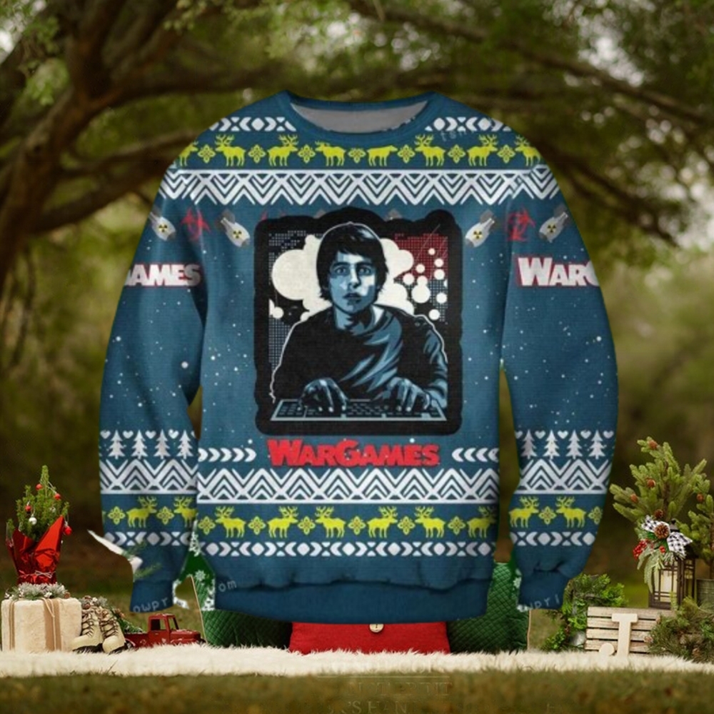 David Lightman Wargames Ugly Christmas Sweater David Lightman Wargames Ugly Christmas Sweater