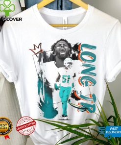 David Long Jr. number 51 Miami Dolphins football player pose poster shirt