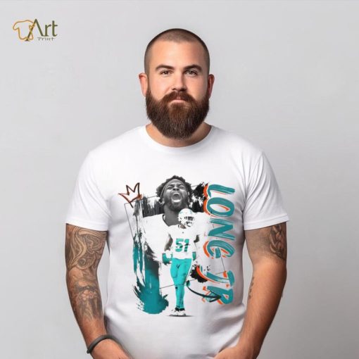 David Long Jr. number 51 Miami Dolphins football player pose poster shirt