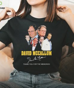 David Mccallum Thank You For The Memories Signatures Shirt