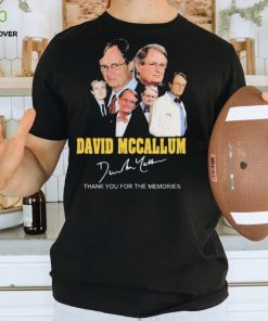 David Mccallum Thank You For The Memories Signatures Shirt