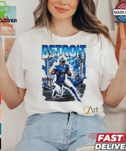 David Montgomery Detroit Lions football graphic shirt