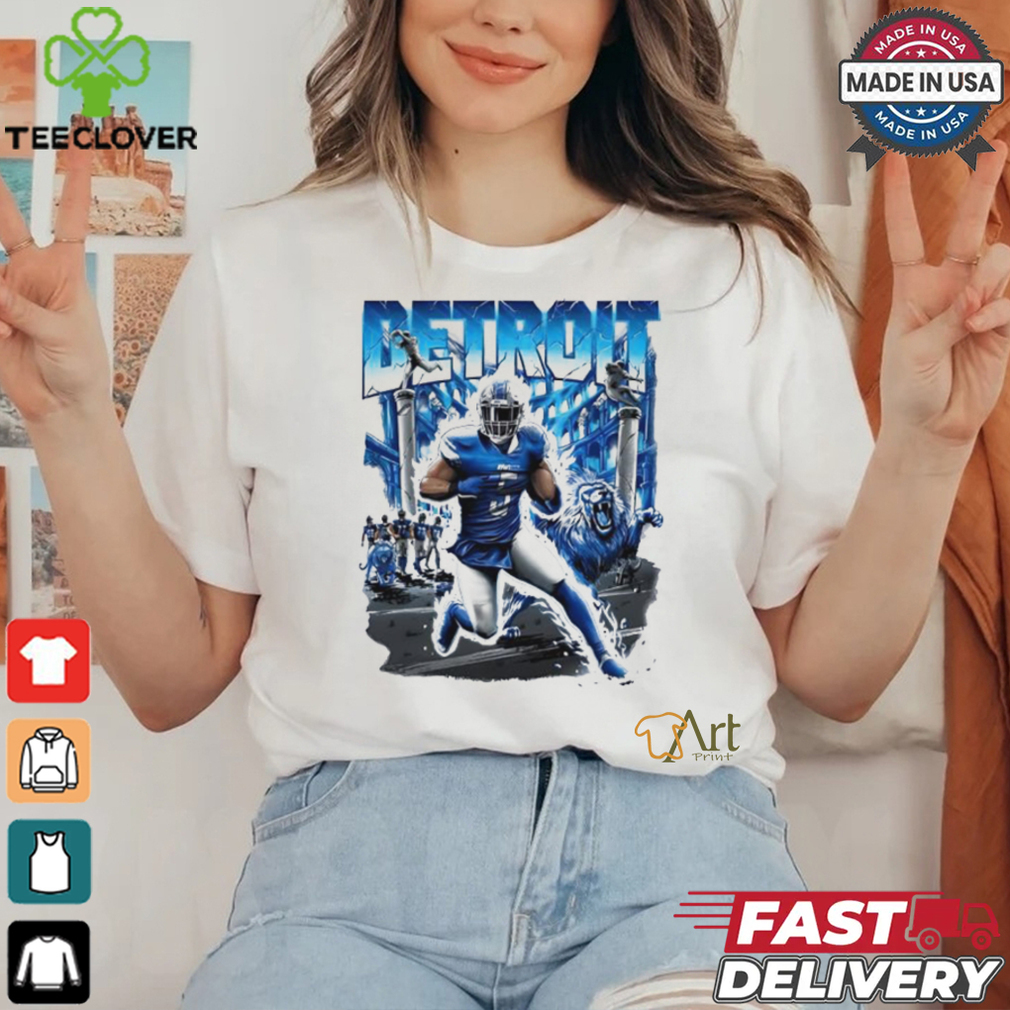 David Montgomery Detroit Lions football graphic shirt David Montgomery Detroit Lions football graphic shirt