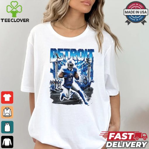 David Montgomery Detroit Lions football graphic shirt