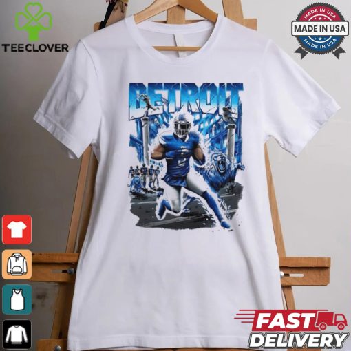 David Montgomery Detroit Lions football graphic shirt