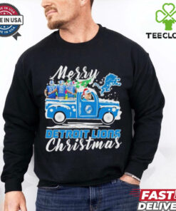 David Montgomery, Jared Goff And Amon ra St. Brown Merry Detroit Lions Christmas shirt