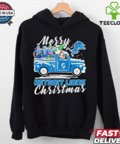 David Montgomery, Jared Goff And Amon ra St. Brown Merry Detroit Lions Christmas shirt