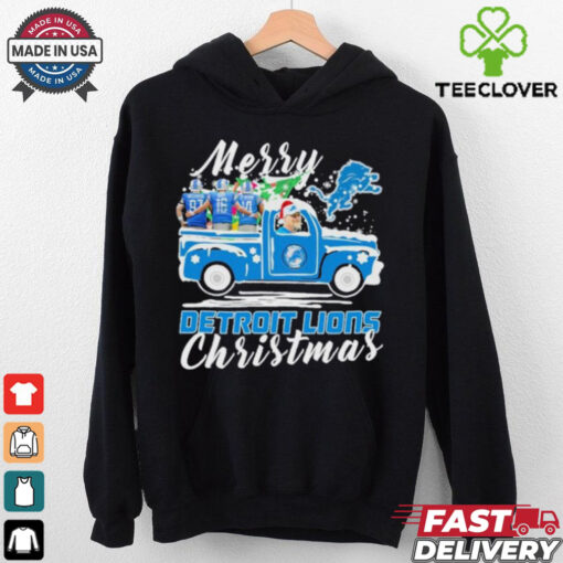 David Montgomery, Jared Goff And Amon ra St. Brown Merry Detroit Lions Christmas shirt