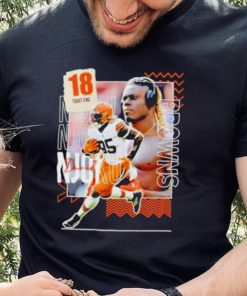 David Njoku 18 running back football player shirt