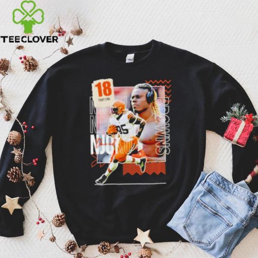 David Njoku 18 running back football player hoodie, sweater, longsleeve, shirt v-neck, t-shirt