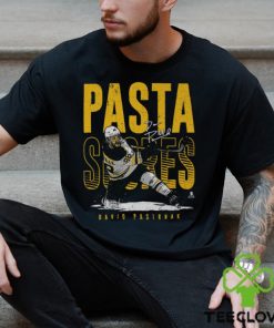 David Pastrnak Boston Pasta Scores WHT SHIRT