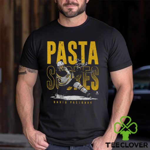 David Pastrnak Boston Pasta Scores WHT SHIRT