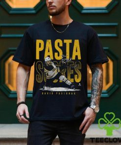 David Pastrnak Boston Pasta Scores WHT SHIRT