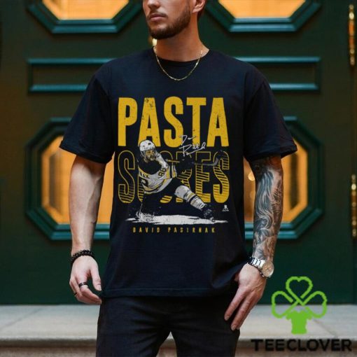 David Pastrnak Boston Pasta Scores WHT SHIRT