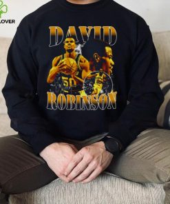David Robinson Basketball Yellow Design 90s shirt