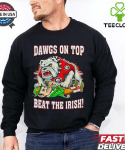 Dawgs on top beat the Irish Georgia Bulldogs mascot shirt