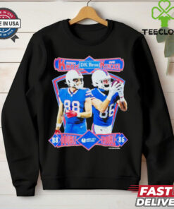 Dawson Knox and Dalton Kincaid Double Trouble DK Bros Buffalo Bills shirt