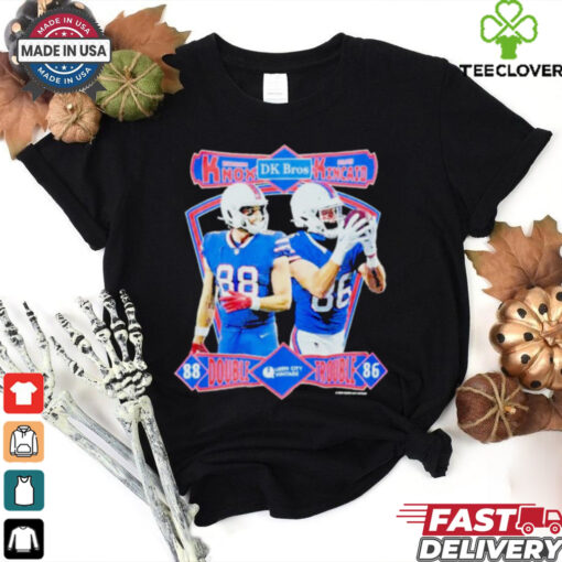 Dawson Knox and Dalton Kincaid Double Trouble DK Bros Buffalo Bills shirt