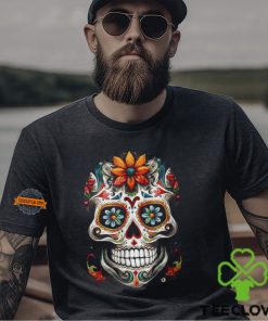 Day Of The Dead Inspired Sugar Skull T Shirt