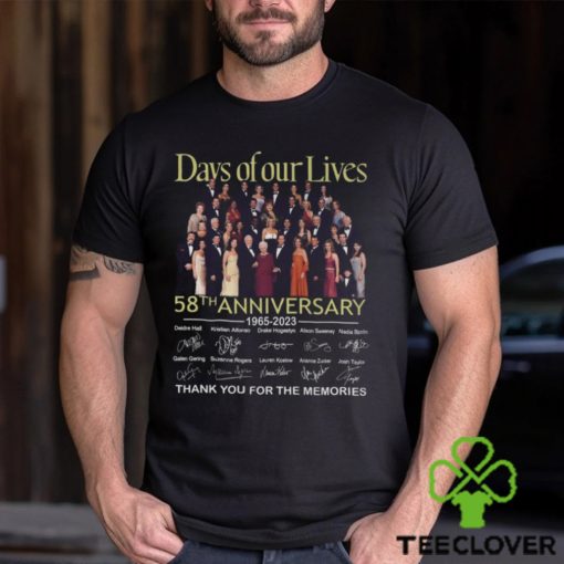 Days Of Our Lives 58th Anniversary 1965 – 2023 Thank You For The Memories T Shirt