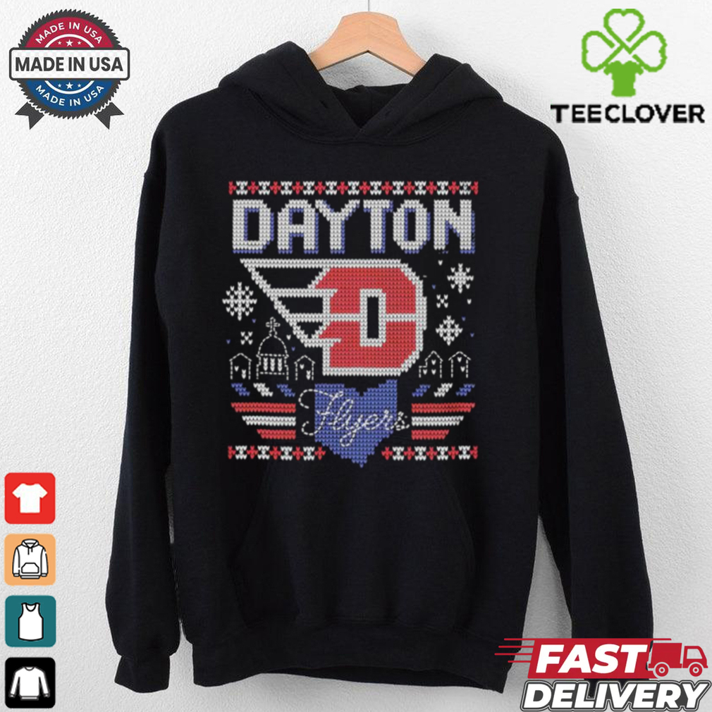 Dayton Flyers Basketball ugly Christmas shirt Dayton Flyers Basketball ugly Christmas shirt