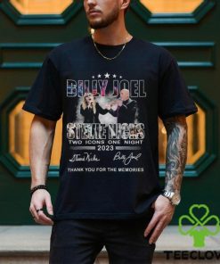 Billy Joel Stevie Nicks Two Icons One Night 2023 Thank You For The Memories T Shirt