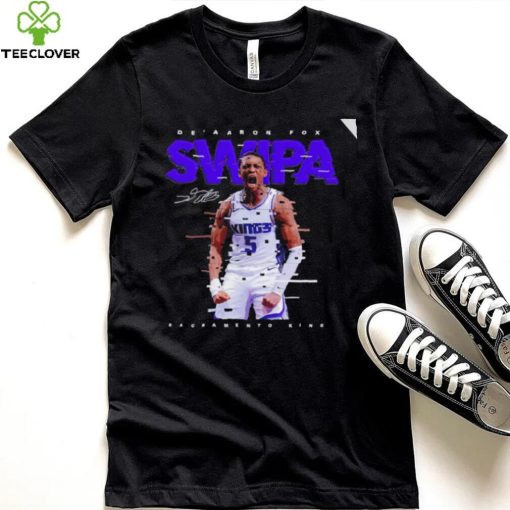 De’ Aaron Fox Sacramento Kings Swipa signature 2022 hoodie, sweater, longsleeve, shirt v-neck, t-shirt