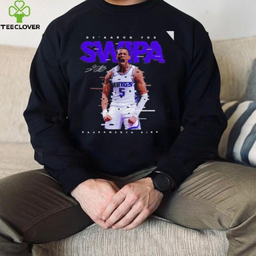 De’ Aaron Fox Sacramento Kings Swipa signature 2022 hoodie, sweater, longsleeve, shirt v-neck, t-shirt