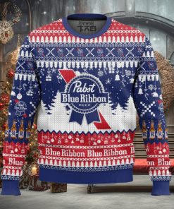 De pabst blue ribbon beer ugly christmas sweater