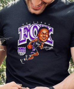 De’Aaron Fox Sacramento Kings cartoon caricature signature shirt 5 De’Aaron Fox Sacramento Kings cartoon caricature signature shirt