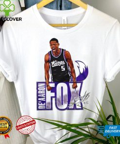 De’aaron Fox Sacramento Kings player signatures shirt