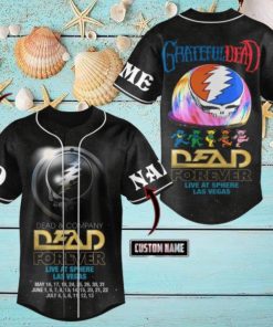 Dead Forever Live At Sphere Las Vegas Grateful Dead Custom Baseball Jersey