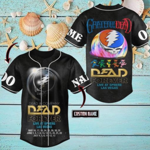 Dead Forever Live At Sphere Las Vegas Grateful Dead Custom Baseball Jersey