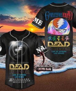 Dead Forever Live At Sphere Las Vegas Grateful Dead Custom Baseball Jersey