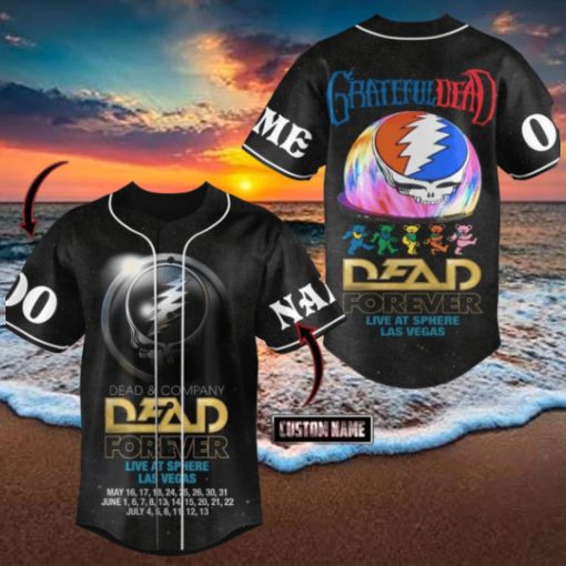 Dead Forever Live At Sphere Las Vegas Grateful Dead Custom Baseball Jersey