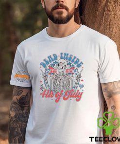 Dead Inside But Its 4th Of July Patriotic Skeleton Shirt