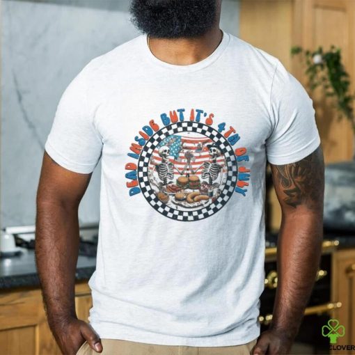 Dead Inside But It’s 4th Of July Skeleton USA Vintage Shirt