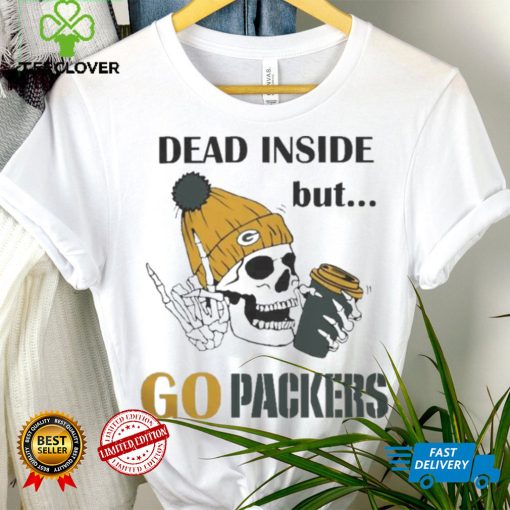 Dead Inside But go Packers Green Bay Packers Skeleton Logo hoodie, sweater, longsleeve, shirt v-neck, t-shirt