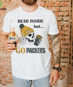 Dead Inside But go Packers Green Bay Packers Skeleton Logo hoodie, sweater, longsleeve, shirt v-neck, t-shirt