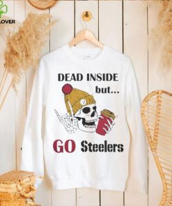 Dead Inside But go Steelers Pittsburgh Steelers Skeleton Logo hoodie, sweater, longsleeve, shirt v-neck, t-shirt