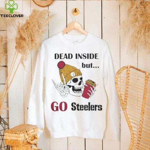 Dead Inside But go Steelers Pittsburgh Steelers Skeleton Logo hoodie, sweater, longsleeve, shirt v-neck, t-shirt