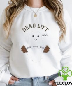 Dead Lift Ghost Halloween Hoodies, Funny Ghost Gym Hooded Sweatshirt, Weightlifting Hoodies, Cute Ghost Dead Lift Hoodies