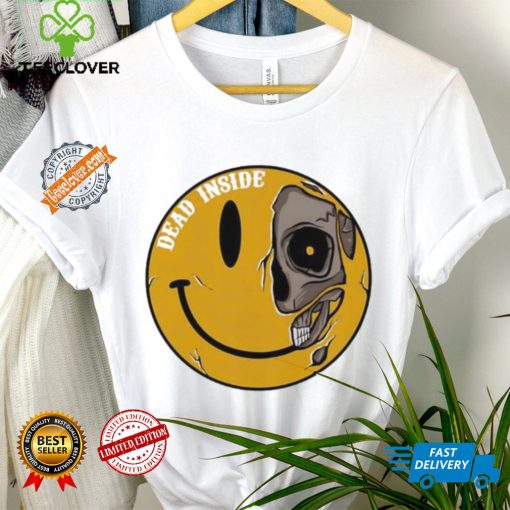 Dead inside emoji skull shirt