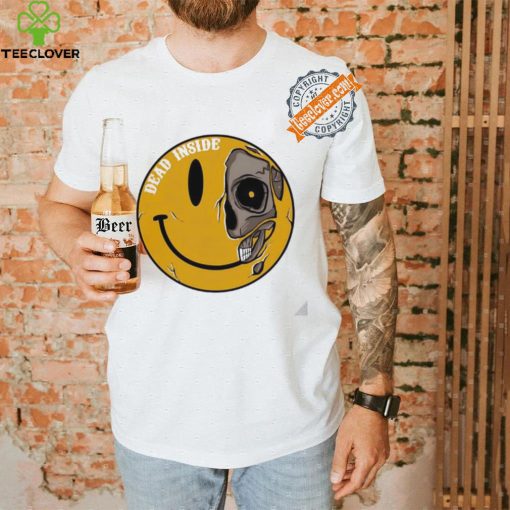 Dead inside emoji skull shirt