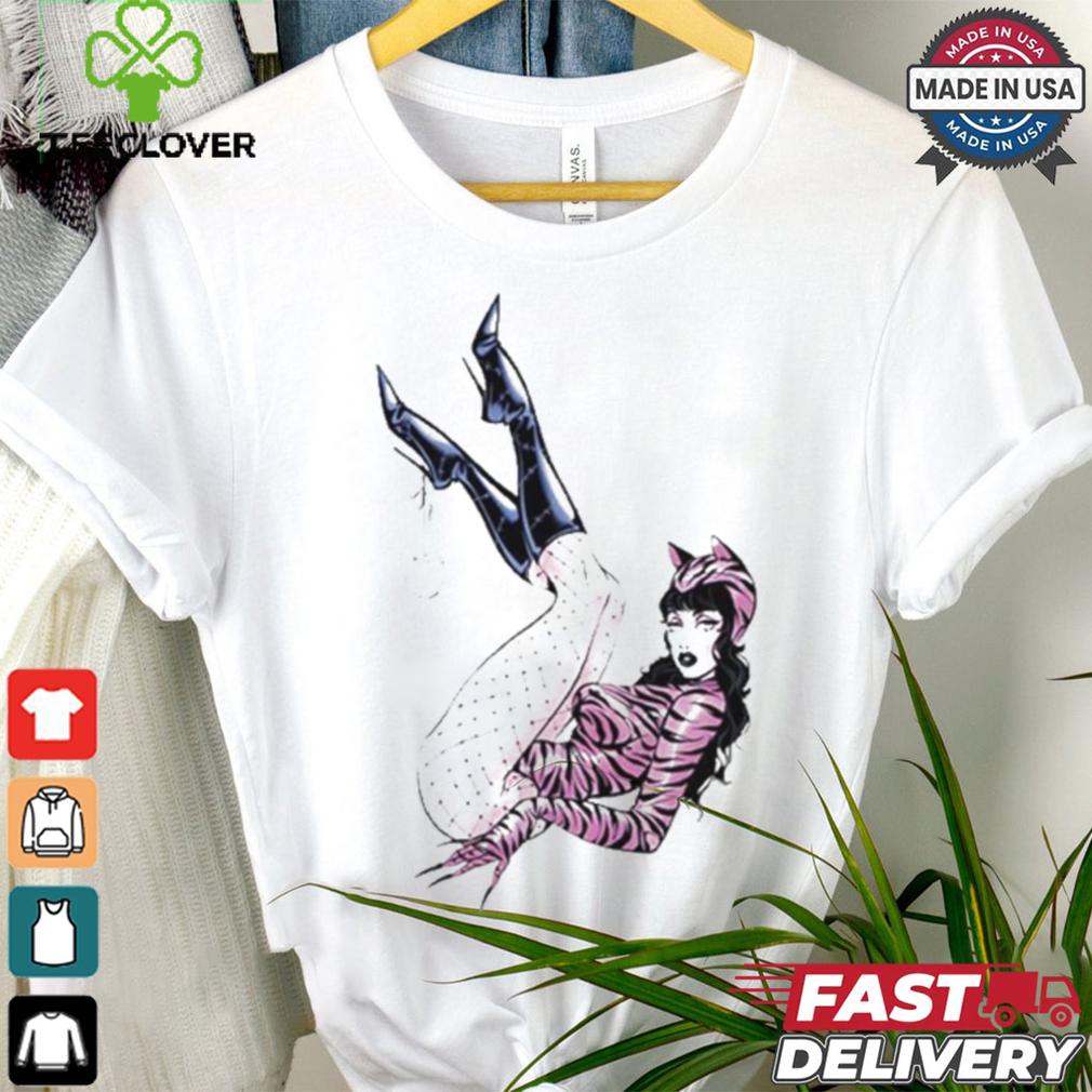 Deadly Doll Pussy Cat White Shirt Deadly Doll Pussy Cat White Shirt