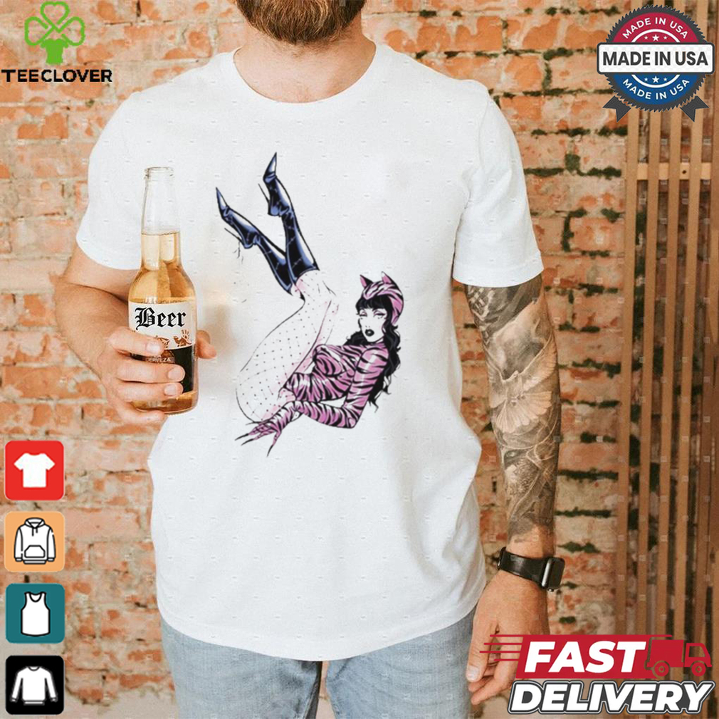 Deadly Doll Pussy Cat White Shirt Deadly Doll Pussy Cat White Shirt