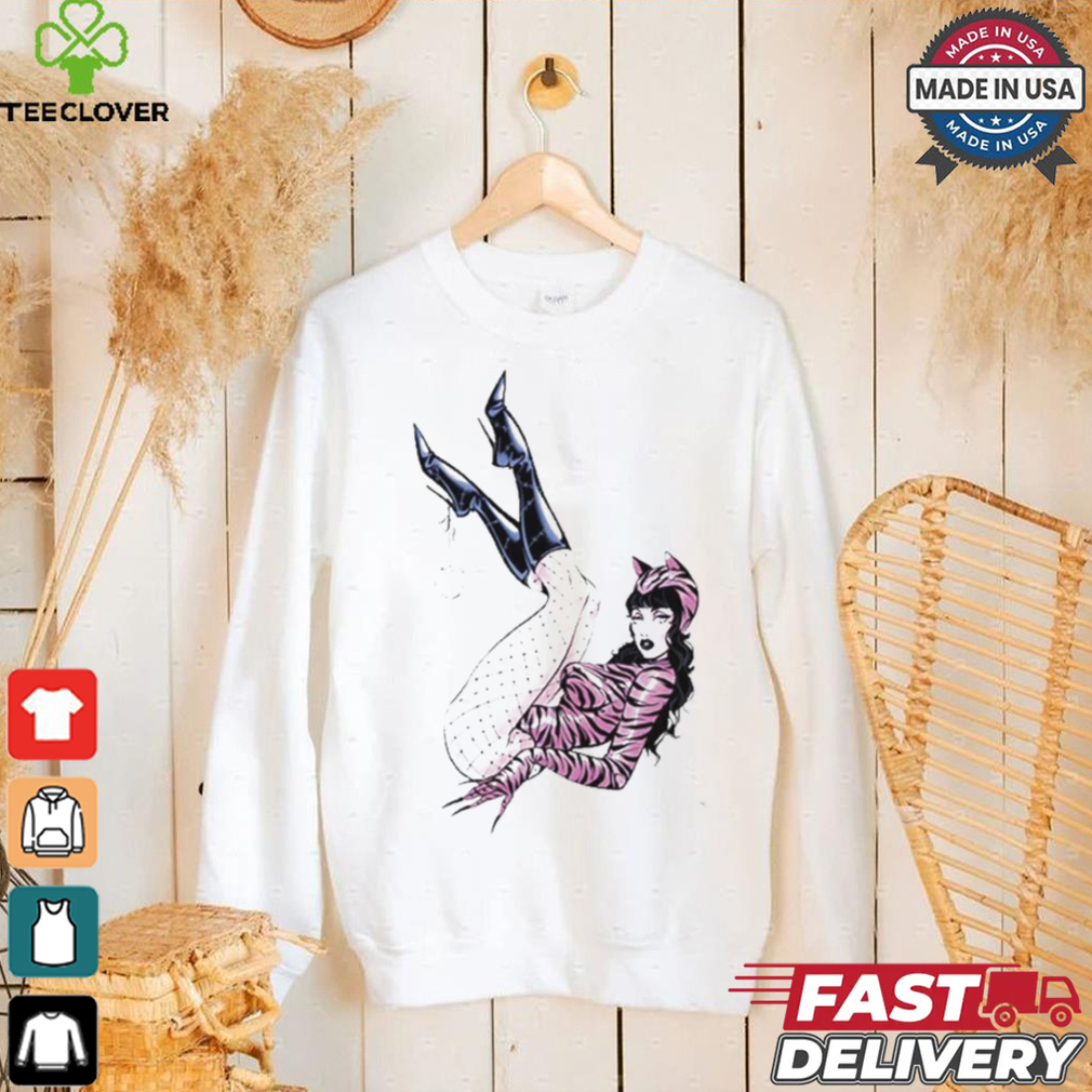 Deadly Doll Pussy Cat White Shirt Deadly Doll Pussy Cat White Shirt