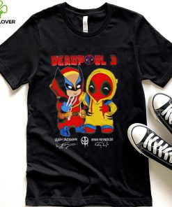 Deadpool 3 Hugh Jackman and Ryan Reynolds signatures chibi hoodie, sweater, longsleeve, shirt v-neck, t-shirt